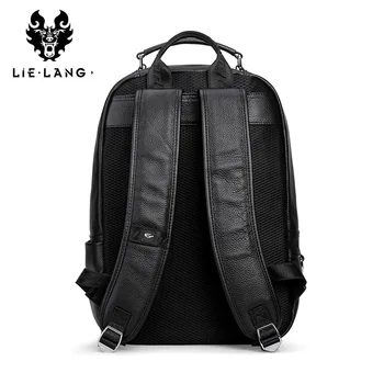 LIELANG кожена раница мъжете чанта мода тенденция на младежки отдих кожена чанта прост компютър мъжка чанта раница
