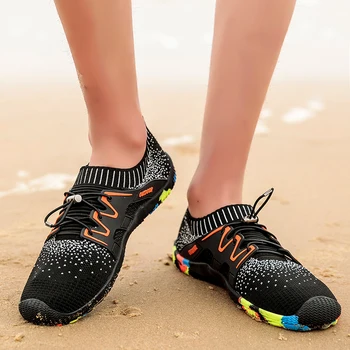 Девет часа гореща продажба на мъжки Аква обувки открит противоскользящий влажните зони, Водни спортове, трекинг маратонки нагоре по течението на обувки голям размер 39-46