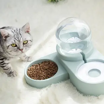 1.8 L Bubble Cat Automatic Устройство Пет Bowls подвижна не мокър устата на котката на кучето Вода за пиене купа диспенсер за хранене на домашни любимци
