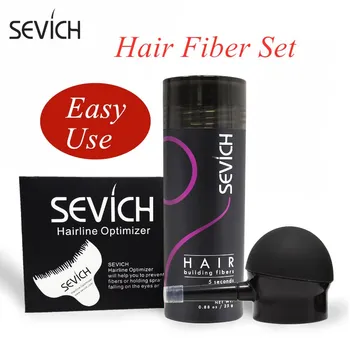 Sevich Hair Building Fiber Kertain Regrowth Extension Powder лесен за използване инструмент за премахване на косата Porduct Set Fiber Hair Applicator Tool