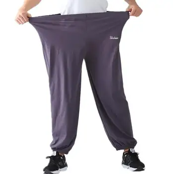 голям размер XXXL панталони за мъже, мъжка мода пътеки спортни панталони прилив на свободни домашни панталони свободно време панталони летни мъжки тънки дъна