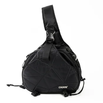 Caden Waterproof Travel Small DSLR Shoulder Camera Bag with Rain Cover Triangle Sling Bag for Sony, Nikon, Canon Digital Camera K1