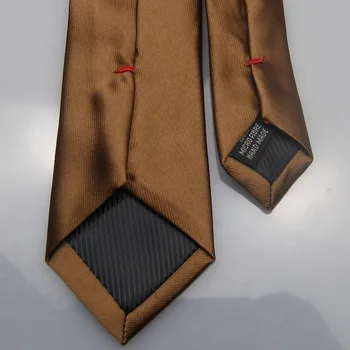 LAMMULIN мъжките костюми и вратовръзки нов дизайн кафяв плътен цвят жакард тъкани микрофибър вратовръзка тясна вратовръзка 6 см вратовръзка Gravatas Corbata