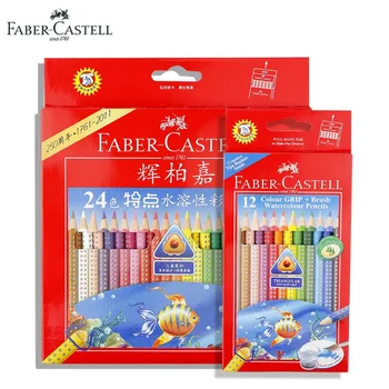 Faber Castell Color Grip + Brush акварелни моливи Eco Молив Триъгълна Aquarelle Kids Pens 3 мм Water Soluble Color