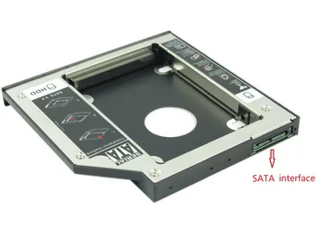 WZSM NEW 9.5 mm SATA 2nd SSD HDD Кутийка за Dell Inspiron 15 5566 5567 7537 17 5767 твърд диск, Кутийка-Безплатна доставка