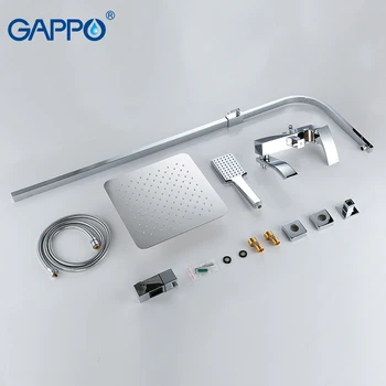 GAPPO баня вана кран месинг басейна кран смесител за басейна кран водопад смесител вана душ система