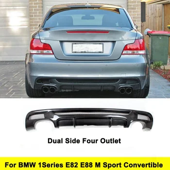 Въглеродни влакна състезанието заден дифузьор устните спойлер за BMW E82 E88 M Sport 2 врати само 2007-2013 кабриолет не хетчбек моделът