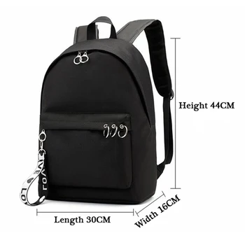 Supernatural Bagpack чанта Dos Femme Черно Розово раници мода училищни чанти за момичета Mochila пътуване раница Раница