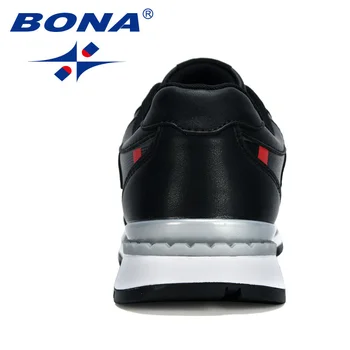 BONA 2020 нови дизайнери ежедневни маратонки Мъжки обувки на открито дишаща удобни Мъжки обувки за ходене обувки за почивка модерен човек