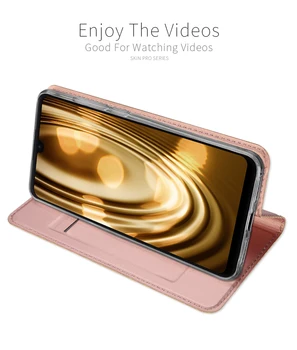 Стъкло filmgift) DUX DUCIS за Xiaomi Redmi Note 7 Case изкуствена кожа флип магнитна стойка обтегач портфейл калъф за Redmi Note 7 Note7