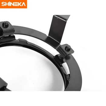 SHINEKA Car LED фарове монтажни пръстени, скоби удължител, адаптер и аксесоари за Jeep Wrangler JL 2018 2019 2020