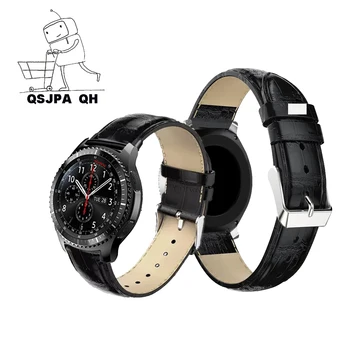 Кожена каишка за Samsung Galaxy watch 3 45mm/46мм/42 милиметра/Active-2 Gear S3 Frontier 20mm/22мм гривна Huawei GT/2/2e каишка 46 мм