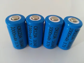 4 бр./лот 3.7 V 1000mAh li-ion батерия 16340 cr123a lithium батерии 3.7 V CR123 за лазерна писалка LED фенерче клетка