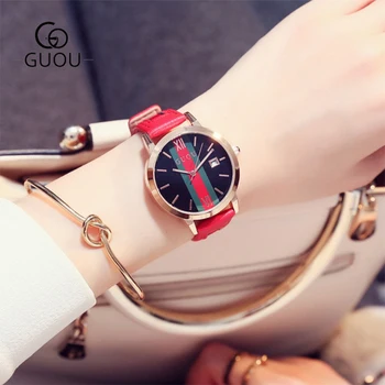 Montre Femme 2019 горещи продажба на луксозни дамски часовници с Кожена каишка на топ марката кварцов часовник дамски Ръчен часовник Relogios Femininos saat