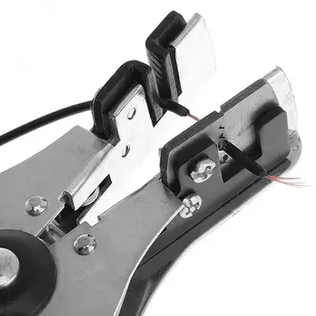 7-инчов мулти-функционални автоматично клещи за източване на кабели обжимные клещи B-тип 6 дупки с пластмасова дръжка за счупени /дебела/зачистной линия