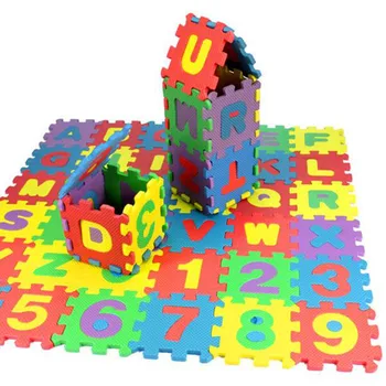 36Pcs Дете Детето номер азбука пъзел пяна математика забавни играчки подарък за деца спад доставка годишнина Sale-40