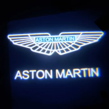 1 чифт за ASTON MARTIN DB9 DB11 DBS V8 Vantage V12 Vantage Car HD No Fading LED Door Welcome Light проектор Илюзорен сивата светлина