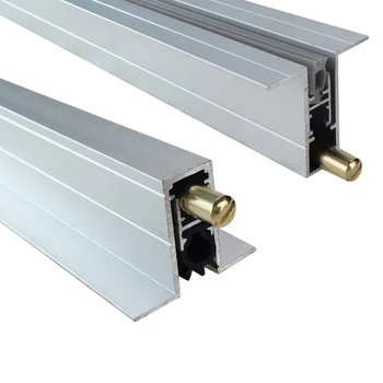 Скрит автоматичен бар алуминиеви джанти тип Т уплътнение за запечатване на дъното на врати, звукоизолирани и прахоустойчив