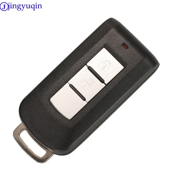 Jingyuqin 2 бутона на дистанционното на ключа на автомобила Shell за Mitsubishi Outlander 2016 Lancer 10 Pajero Sport ASX L200 Smart Key