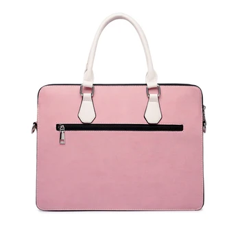 Бизнес кожена женски куфарче, чанта за лаптоп Чанта дамска мода многофункционален голям капацитет преносим офис чанта