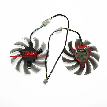 75 мм GA81S2U GA81O2U 40 мм GTX970 Cooler fan замяна за ZOTAC GTX 660Ti 650Ti BOOST GTX 970 вентилатора за охлаждане на видео карта