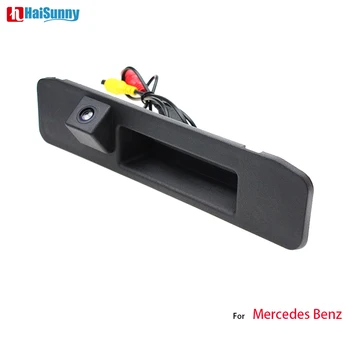 За Mercedes Benz ML GLA GLC GLE A180 A200 A260 CCD камера за обратно виждане на автомобила обратна парковочная помещение дръжка на багажника резервна камера