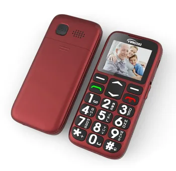 2020 YINGTAIT19 Senior Feature мобилен телефон за стареца NoCamera GSM Big Push Button SOS FM Elder Cell Phone Bar MTK люлката