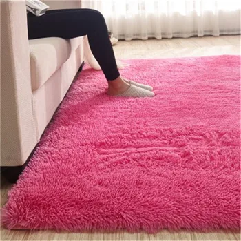 Безплатна доставка на 80 x 120 см сгъстено измити коприна коса нескользящий килим хол килим, холна маса одеяло спалня килимче за йога
