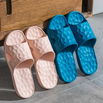 Тенденцията бонбони цвят домашни чехли за жени плоски домашни обувки Ева удобна всекидневна нескользящая баня на жените и мъжете чехли