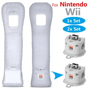 За Nintendo Wii Motion Plus Дистанционно Управление Motion Подобрител Дръжка Засилване На Дръжката На Газта Игра Със Силиконов Ръкав