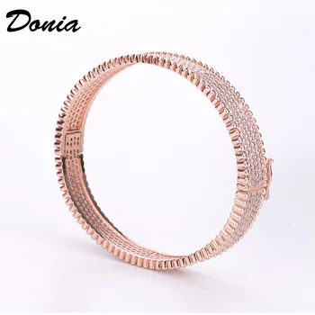 Donia бижута new Fashion bracelet copper micro-inlaid AAA Циркон гривна дамска мода гривна вечерни аксесоари гривна