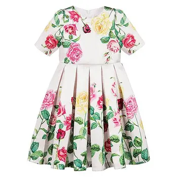Бебе момиче рокли с коланите 2019 момичета лятна рокля цвете децата Принцеса рокля за момичета дрехи Детски костюм