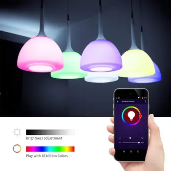WiFi Smart LED Light E27 B22 лампа с нажежаема жичка 8W Bayonet Dimmable Lamp RGBW Voice APP Control By Alexa Google Home Атмосфера Light