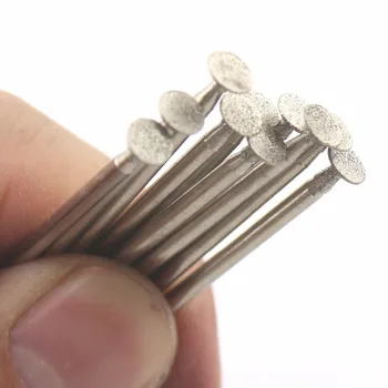 10шт 1-8мм форма на главата за нокти diamond шлайфане бита игла заусенец има дупчица джолан 3/32