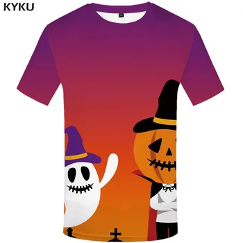 3d тениска тиква тениска мъжете Хелоуин тениска печатни cosplay смешни тениски смешно аниме облекло Harajuku тениски 3d