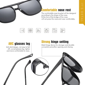 LIOUMO 2020 класически дизайн квадратни слънчеви очила мъжки поляризирани дамски слънчеви очила мъжки Очила за шофиране Anti-Glare UV400 zonnebrillen