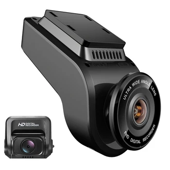 WiFi автомобилен dvr рекордер тире Камера с двойна леща за кола камера за задно виждане с вграден GPS, камера за 4K 2160P за нощно виждане един dashcam Novatek 96663