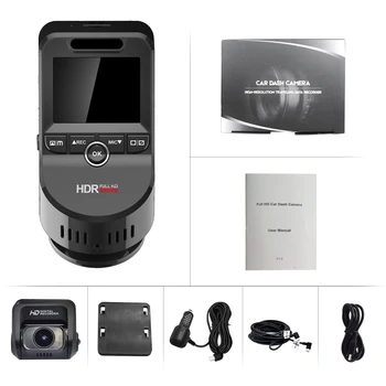 WiFi автомобилен dvr рекордер тире Камера с двойна леща за кола камера за задно виждане с вграден GPS, камера за 4K 2160P за нощно виждане един dashcam Novatek 96663
