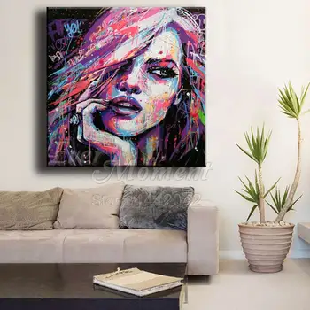 Някога момент Диамант живопис модерната жена цветни 5D САМ картина мозайка декор за дома на пълен квадрат смола кръстат бод S2F081