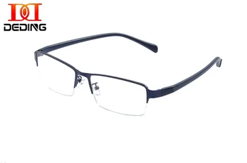 DEDING 60MM Business oversize Eyewear Frame Super Large Optical Eyeglasses Half Frame Big Head Metal Big Size Glasses DD1455