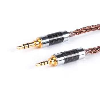 Yinyoo 8-жилен меден кабел 2.5/3.5 мм конектор MMCX/2PIN за Pepi bl03 trn ba5 tri i3 kb ear diamond kb04