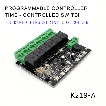 Отгледате K219-A+R503 програмируем отпечатък от пръст инфрачервено управление на реле за управление на времето превключвател