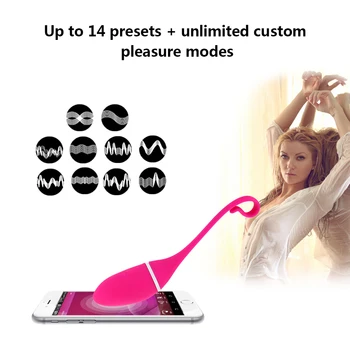 Интелигентна играчка REALOV приложение безжични вибратори, вибрираща топка дистанционно управление за G-спорт клитор стимулатор секс играчки масажор за жени