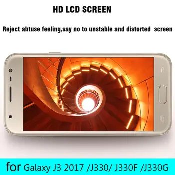 LCD сензорен екран Digitizer Събрание за Samsung Galaxy J3 2017 J330 J330F J3 PRO LCD Display Touch Digitizer Assembly Repair Par