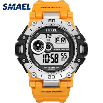 Мъжки спортни часовници Men Waterproof SMAEL Digital Watch Chrongraph LED Watch Digital Alarm Clock 1548 Sport Male Clock часовник