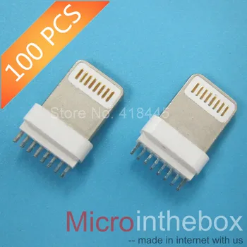 100 бр./лот iphone connector мъжки usb конектор 2x8 контакти DIP type 7.5*1.6 мм за iphone battery case конектори