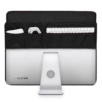 Прахоустойчив, Водоустойчив калъф ПУ кожен защитен с 3шт джобове за 21 инча 27 инча за Apple iMac, Macbook LCD екран
