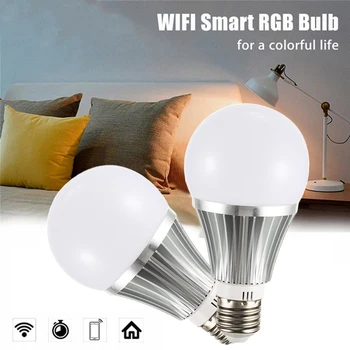 18W Smart WIFI Bulb Super Bright LED Bulb Mobile APP Remote Control Music Audio Work With Amazon/Google E27/E26/B22