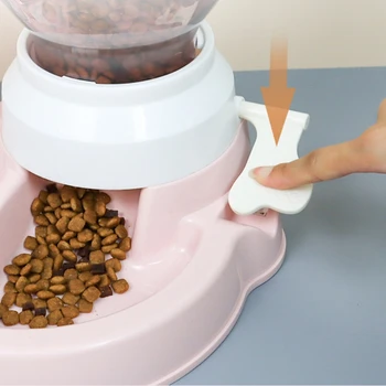 Пет Bowl Fountain Automatic Water Food Устройство Dispenser Контейнер за котки, кучета пиене на храна