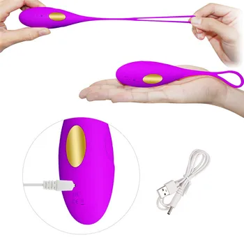 Безжично дистанционно управление вибратор USB акумулаторна G-spot вибриращ куршум яйце вибратор вагинален масаж топки секс играчки за жени